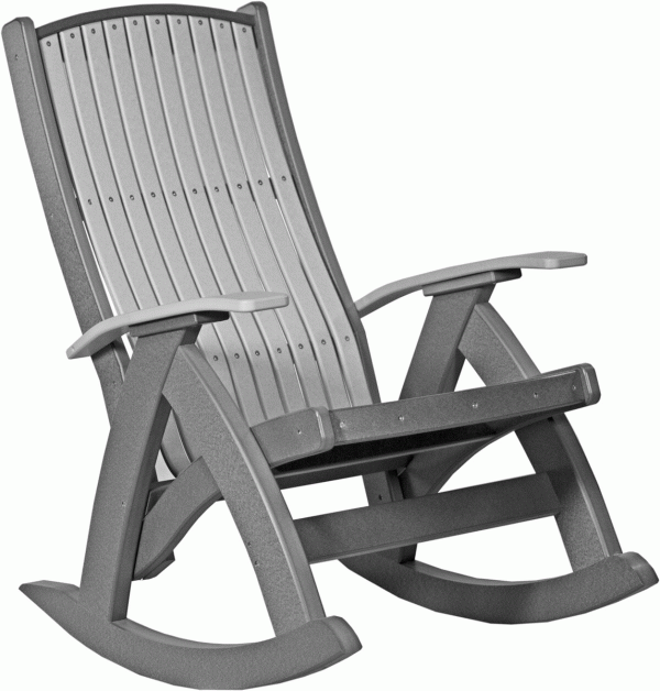 Grey Folding Rocking Chair