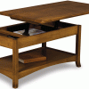 Wooden open lift top coffee table