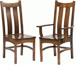 Tall back wooden dining room chairs