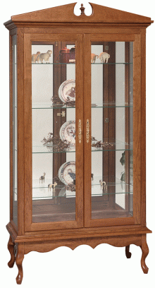 Queen Ann Double Door Curio