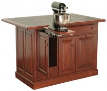 Amish Madeline Mixer Lift Island Cabinet