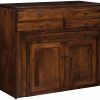 Rustic Q.S. White Oak Amish Kitchen Island/Workstation