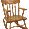 Child's Sunburst Rocker in Oak