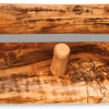Rustic Wood Peg Shelf