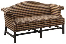Small Formal Camelback Sofa