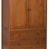 Wood Armoire With Three Drawers