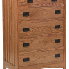 Six Drawer Dresser With Black Hardware