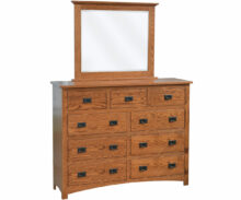 Amish Siesta Mission Tall Dresser with Mirror