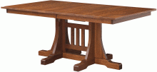Amish Ridgecrest Double Pedestal Table