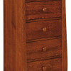 A tall wooden chest with 6 drawers