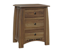 Amish Boulder Creek 3 Drawer Nightstand