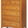 light wooden dresser with 4 full drawers and 5 small drawers