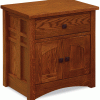 wooden nightstand with 2 doors and 1 drawer