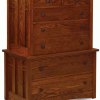 wooden dresser with 7 drawers