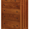 light brown wooden dresser with 6 drawers