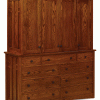 wooden cabinet with 4 doors and multiple drawers