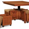 Square 5 Piece Table Bench Set - Image 2