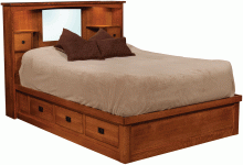 Captains Platform Bed with Lights