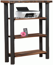 Millennium Live Edge Bookcase