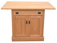 Amish Madeline Mission Solid Top Island Table