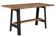 Amish Kings Bridge Pub Table in Reclaimed Barnwood