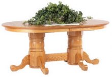 Oval Double Pedestal Table