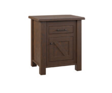 Amish Early American Rustic Nightstand in Rustic Cherry