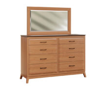 Amish Sanford Tall Dresser with Mirror
