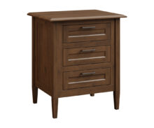 Amish Willow 3 Drawer Nightstand